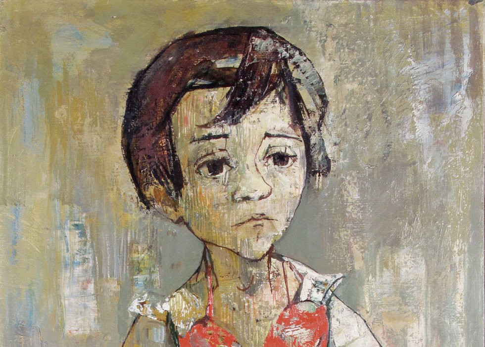 Chagrin, a portrait of a child