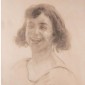 Young woman smiling by Edgar Chahine (1874-1947)