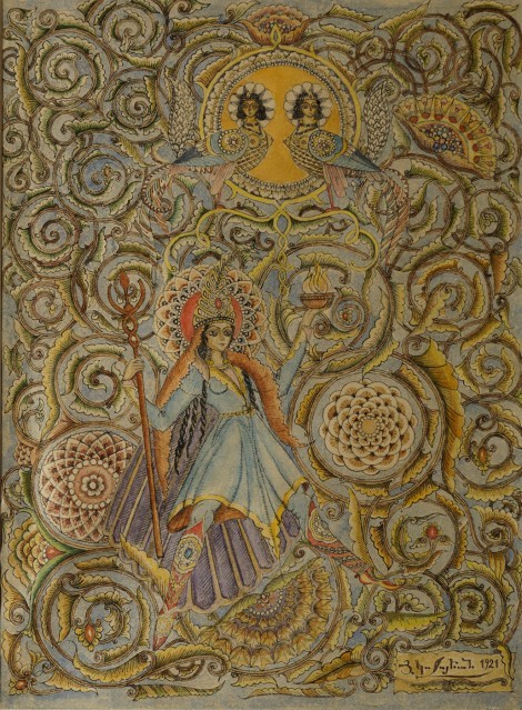 Armenian Fairy Tale Illustration , an art piece by Hakop Kojoyan (1883-1959)