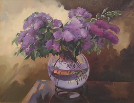 Lilacs, an art piece by Vahan  Khorenyan