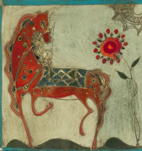 Red Horse, an art piece by Gohar Edigaryan