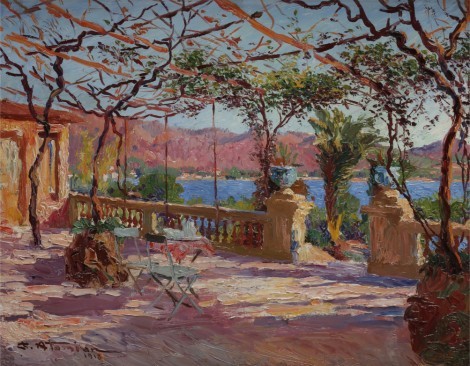 Terrasse à Antibes, an art piece by Charles Atamian