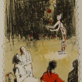 In Circus, an art piece by Jean Jansem (1920 – 2013)