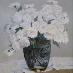 Chrysanthemums, an art piece by Vagarshak Sargsyan