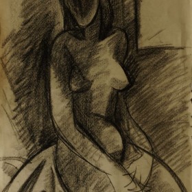 The Poser , an art piece by Minas Avetisyan (1928 -1975)